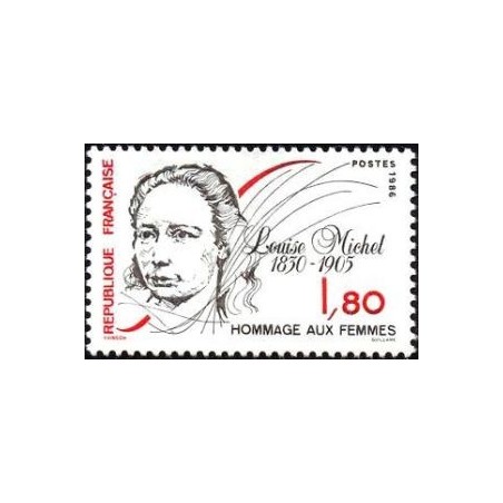 Timbre Yvert No 2408 Louise Michel, hommage aux femmes