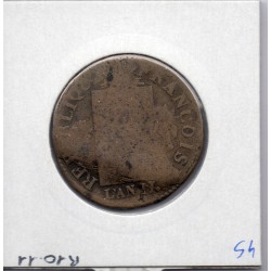 1 sol aux balances An II 1794 W. Arras B, France pièce de monnaie