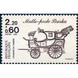 Timbre Yvert No 2410 Journée du timbre, malle poste Briska
