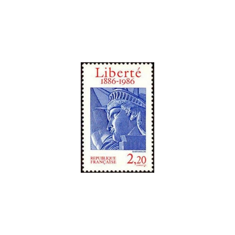 Timbre Yvert No 2421 Statue de la Liberté à New York, centenaire de l'érection