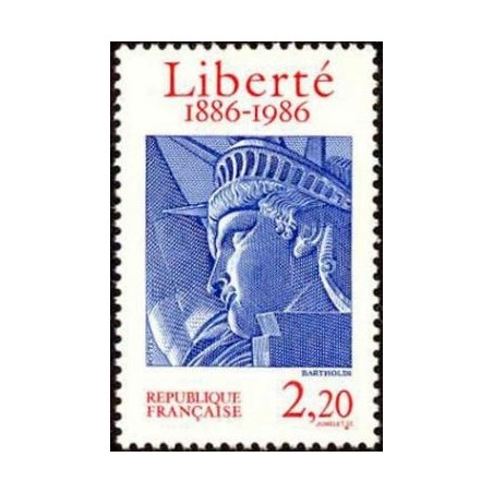 Timbre Yvert No 2421 Statue de la Liberté à New York, centenaire de l'érection