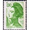 Timbre Yvert No 2424 Marianne type liberté de Delacroix 1.90fr vert