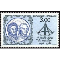 Timbre Yvert No 2428 Maupertuis et la Condamine