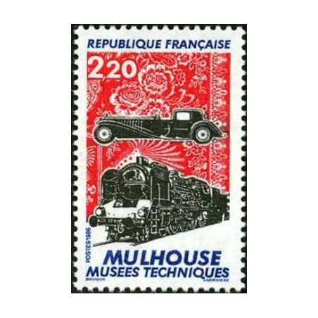 Timbre Yvert No 2450 Mulhouse, les Musées techniques, automobile