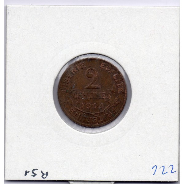2 centimes Dupuis 1914 Sup-, France pièce de monnaie