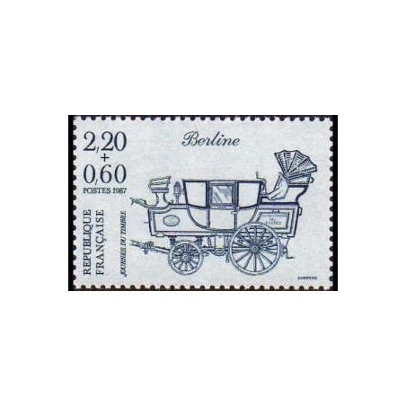Timbre Yvert No 2469 Journée du timbre, issu du carnet, la Berline