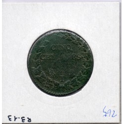 5 centimes Dupré An 8 I Limoges TB-, France pièce de monnaie