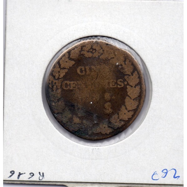 5 centimes Dupré An 8/6 I Limoges B+, France pièce de monnaie