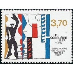 Timbre Yvert No 2470 Le Corbusier, centenaire de sa naissance