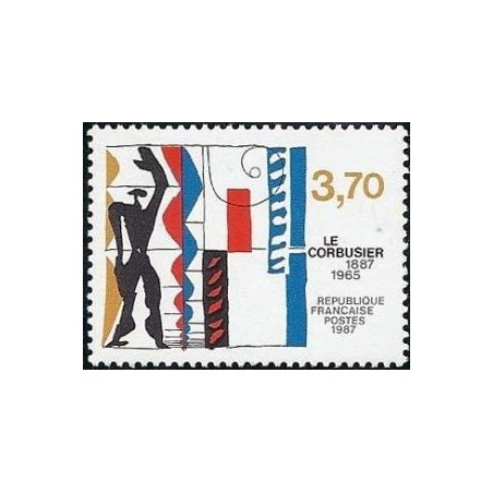 Timbre Yvert No 2470 Le Corbusier, centenaire de sa naissance