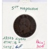 5 centimes Napoléon III tête nue 1857 D Lyon B+, France pièce de monnaie