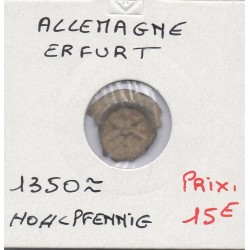Erfurt 1 Hohlpfennig 1350 B pièce de monnaie