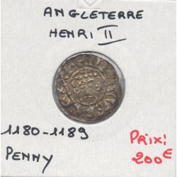 Angleterre Henri II 1 penny 1180-1189 Sup pièce de monnaie