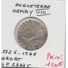 Angleterre Henri VIII Groat  1526-1544 TB pièce de monnaie