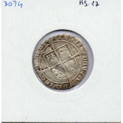 Angleterre Henri VIII Groat  1526-1544 TB pièce de monnaie