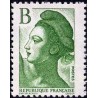 Timbre Yvert No 2483 Marianne type liberté de Delacroix B vert 2.00fr