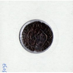 Espagne Enrique III 1/2 Blanca 1390-1406 Seville TB, pièce de monnaie