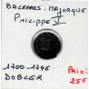 Espagne Majorque Dobler Philippe V 1 Dobler 1700-1746 B, KM 34 pièce de monnaie