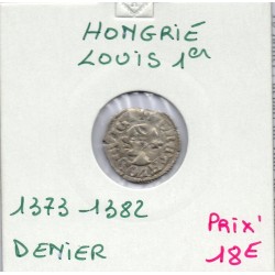 Hongrie Louis 1er denier 1373-1382 TTB+, pièce de monnaie
