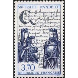 Timbre Yvert No 2500 Traité d'Andelot