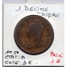 1 decime Dupré An 5 A paris B, France pièce de monnaie