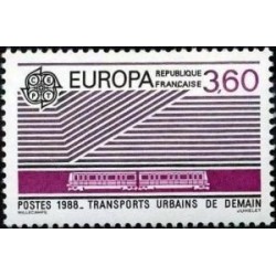 Timbre Yvert No 2532 Europa transports et communication, Transports urbains de demain