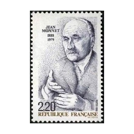 Timbre Yvert No 2533 Jean Monnet