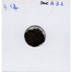Italie Normands de Sicile Ruggero II Follaro 1138-1139 Messine TB pièce de monnaie
