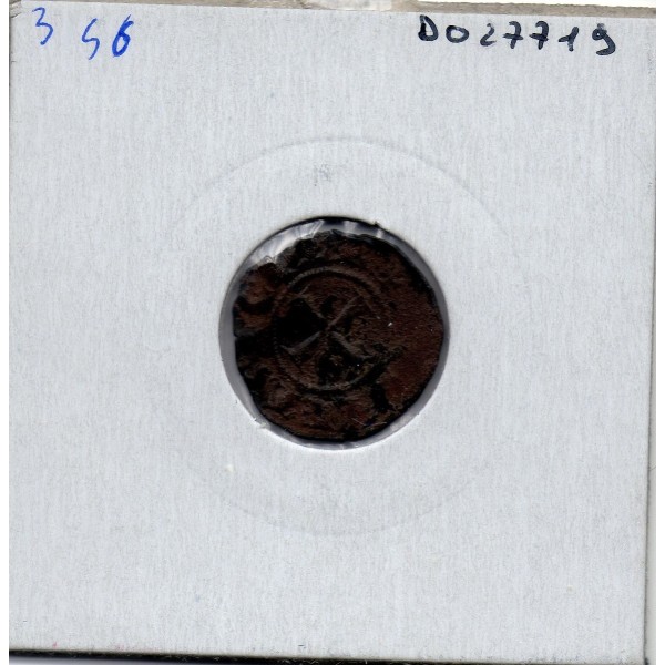 Italie Sicile Messine Federico II empereur denaro A Aquila 1245 TB pièce de monnaie