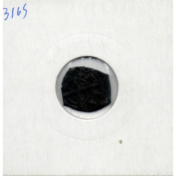 Italie Sicile Messine Manfredi denaro MyA 1258-1266 TB pièce de monnaie