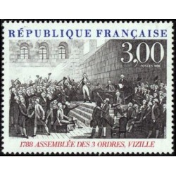 Timbre Yvert No 2537  Bicentenaire de la révolution, Assemblée des 3 ordres à Vizille