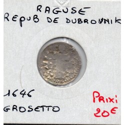 Raguse Grosetto 1646 Dubrovnik TB, KM 5 pièce de monnaie