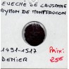 Suisse évêché de Lausanne Aymon de Montfaucon denier 1491-1517 TB, pièce de monnaie