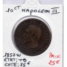 10 centimes Napoléon III tête nue 1857 W Lille TB, France pièce de monnaie