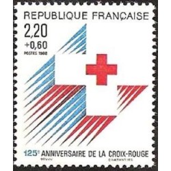 Timbre Yvert No 2555a Croix rouge, emblème, issu du carnet