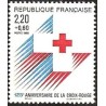 Timbre Yvert No 2555a Croix rouge, emblème, issu du carnet