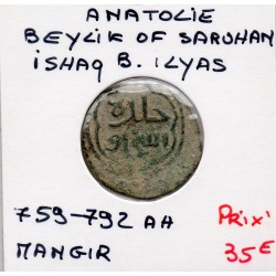 Anatolie Beylik of Saruhan Ishaq B Ilyas 1 Mangir 759-792 AH TTB pièce de monnaie