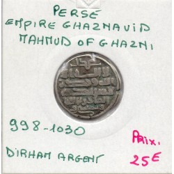Ghaznavides Mahmud 1 Dirham 999-1030 AD TTB pièce de monnaie