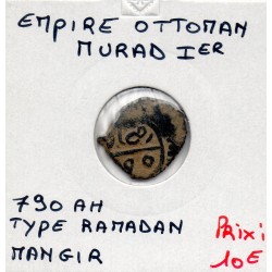 Empire Ottoman, Murad 1er 1 Mangir type ramadan 790 AH TTB pièce de monnaie