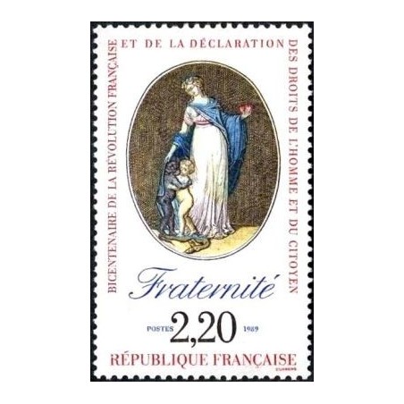 Timbre Yvert No 2575 bicentenaire de la révolution, La Fraternité