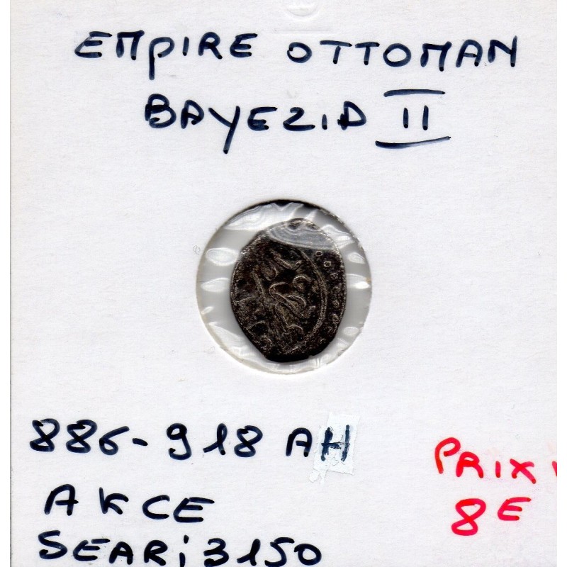 Empire Ottoman, Bayezid II 1 Akce 886-918 AH TB pièce de monnaie