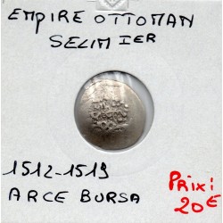Empire Ottoman, Selim 1er 1 Akce 918-926 AH Bursa TTB pièce de monnaie