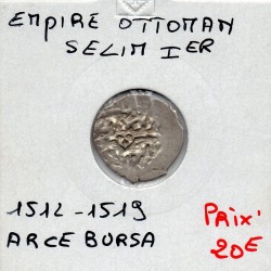Empire Ottoman, Selim 1er 1 Akce 918-926 AH Bursa TTB pièce de monnaie