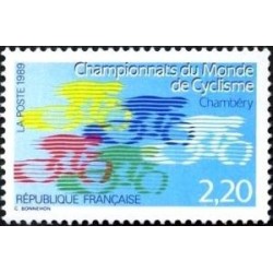 Timbre Yvert No 2590 Championnat du monde de cyclisme à Chambéry
