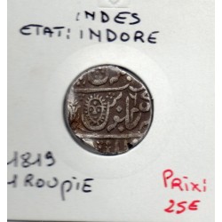 Inde Indore 1 rupee 1819 TTB pièce de monnaie