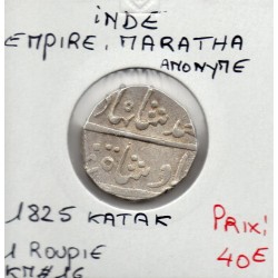 Maratha, Anonyme 1 Rupee 1825 Katak TTB, pièce de monnaie