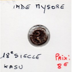 Mysore,  Kasu 1700-1800 TB, pièce de monnaie