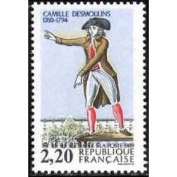 Timbre Yvert No 2594  Personnages célèbres de la révolution Camille Desmoulins