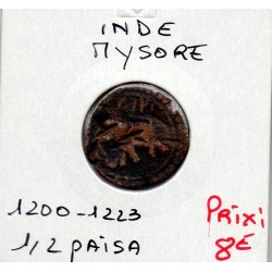 Mysore, Paisa 1200-1223 TB, pièce de monnaie