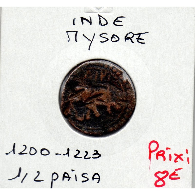 Mysore, Paisa 1200-1223 TB, pièce de monnaie